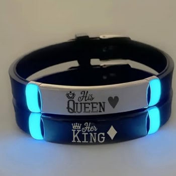 Σετ Βραχιολιών για Ζευγάρι “King & Queen”