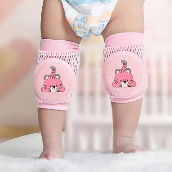 Προστατευτικά Γονάτων για Μωρά – Ροζ με Σχέδιο Τίγρης