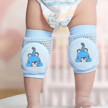 Προστατευτικά Γονάτων για Μωρά – Μπλε με Σχέδιο Τίγρης