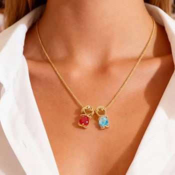 Κολιέ με 2 Φιγούρες Παιδιών (Αγόρι – Κορίτσι)