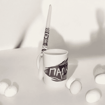 Σετ Λαμπάδα & Κούπα ΠΑΟΚ – (330ml-40εκ.)