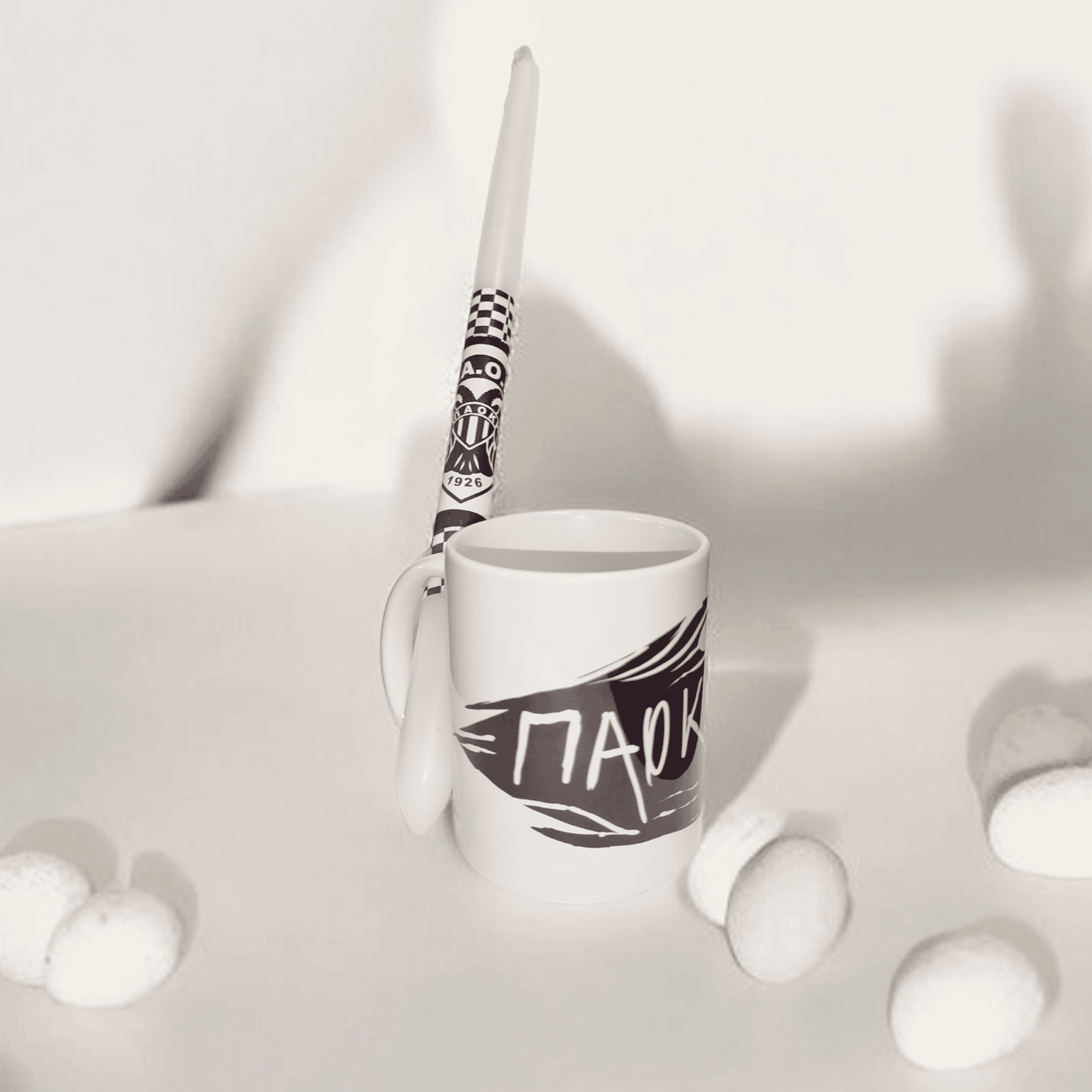 Σετ Λαμπάδα & Κούπα ΠΑΟΚ – (330ml-40εκ.)