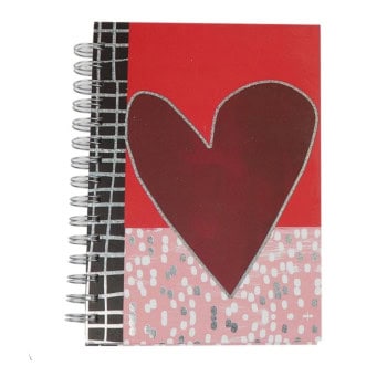 Τετράδιο Σπιράλ 96 Σελίδων με Σχέδιο Καρδιά (16*21*1)