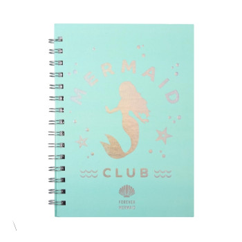 Τετράδιο Σπιράλ 96 Σελίδων με Σχέδιο Γοργόνα (16x21 cm)