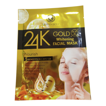 Υφασμάτινη Μάσκα Προσώπου με Χρυσό 24Κ για Σύσφιξη & Αναζωογόνηση