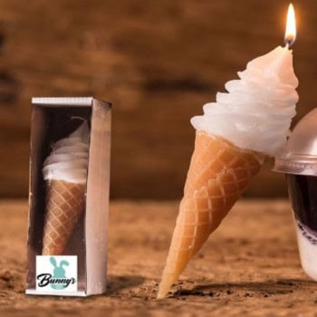 Πασχαλινή Λαμπάδα Παγωτό Χωνάκι 931673 16εκ. Καφέ