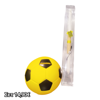 Σετ Λαμπάδα Πάσχα ΑΕΚ 40εκ. με Ξύλινο Διακοσμητικό και Κουμπαρά