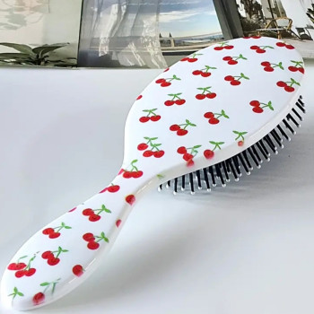 Βούρτσα Μαλλιών με Σχέδιο Κερασάκια