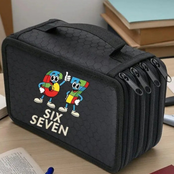 Σχολική Κασετίνα με 4 Θήκες Six Seven (67)