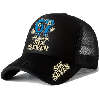 Μαύρο Καπέλο με Λογότυπο Six Seven – Urban Στυλ & Προστασία