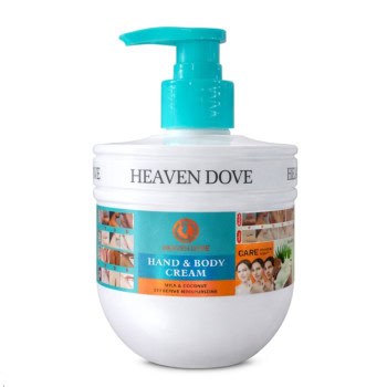 Heaven Dove Κρέμα Χεριών & Σώματος με Γάλα & Καρύδα 320ml
