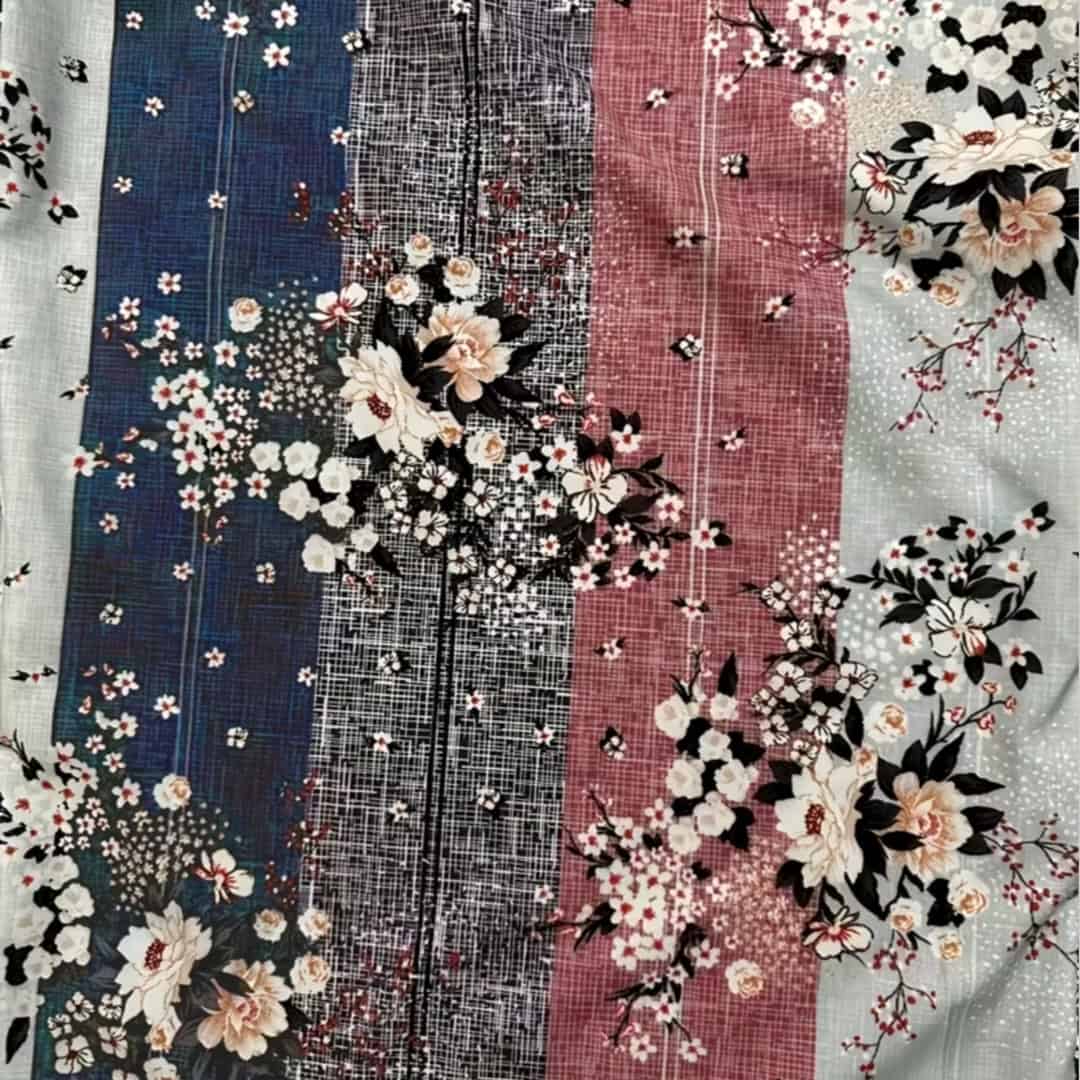 Floral Ολόσωμη Φόρμα Σαλοπέτα με Φαρδιά Γραμμή & Κουμπιά - Image 3
