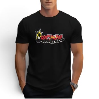 Ανδρικό Αθλητικό T-Shirt "Original AEK" Graffiti Print Μαύρο (Breathable / Quick Dry)