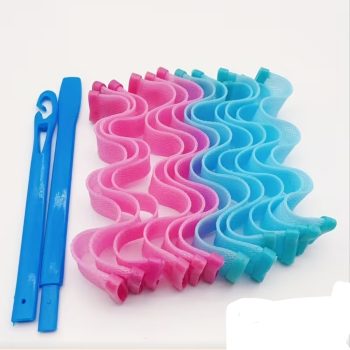 Σετ Εύκαμπτα Ρολά Μαλλιών Magic Curlers για Κύματα & Μπούκλες (12 Τεμάχια + Ειδικό Άγκιστρο)