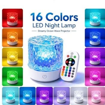 Επιτραπέζιο Φωτιστικό LED / Προβολέας Κυματισμού Ωκεανού 16 Χρωμάτων με Τηλεχειριστήριο