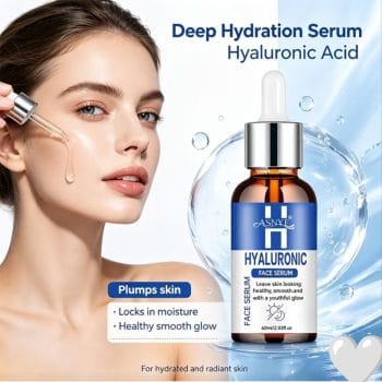 ASNYE Deep Hydration Serum με Υαλουρονικό Οξύ – Ορός Εντατικής Ενυδάτωσης & Λάμψης Προσώπου (60ml)