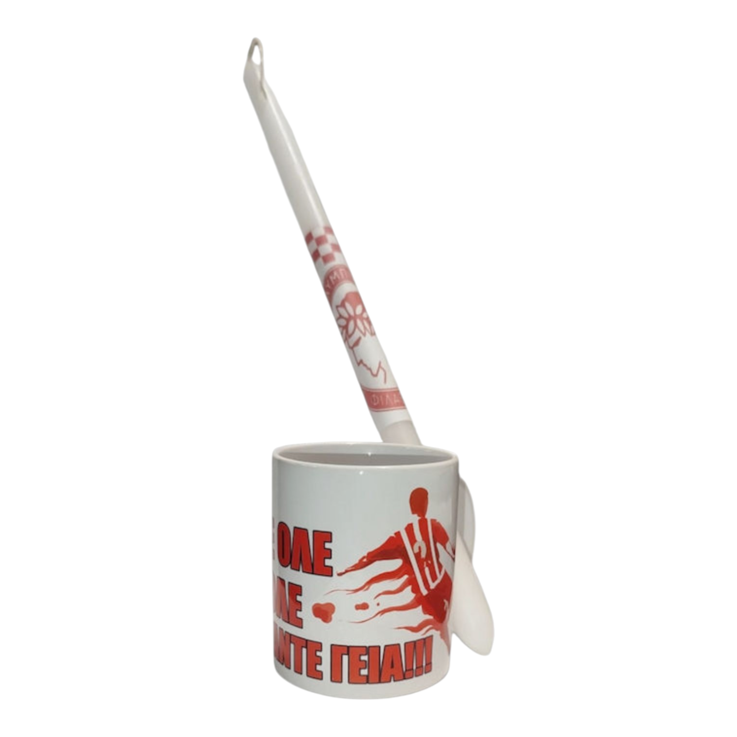 Σετ Λαμπάδα(40εκ.)-Κούπα(330ml) Ολυμπιακός ''ΑΝΤΕ ΓΕΙΑ''