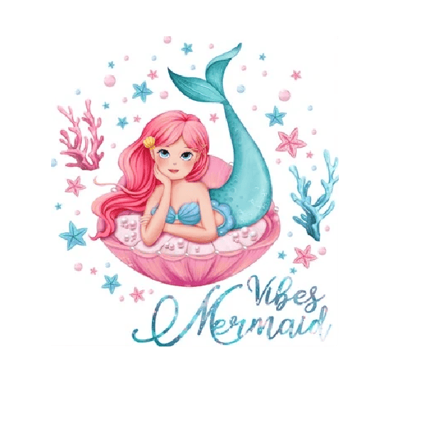 Αυτοκόλλητο Τοίχου Γοργόνα 'Vibes Mermaid' 30x60 - 1τμχ