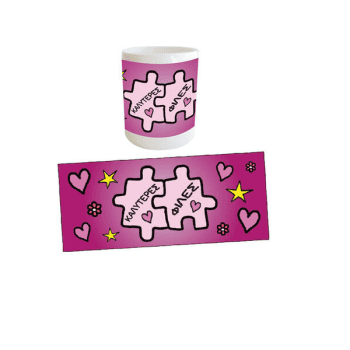 Λευκή Κούπα με Τύπωμα ‘Καλύτερες Φίλες’ 330ml