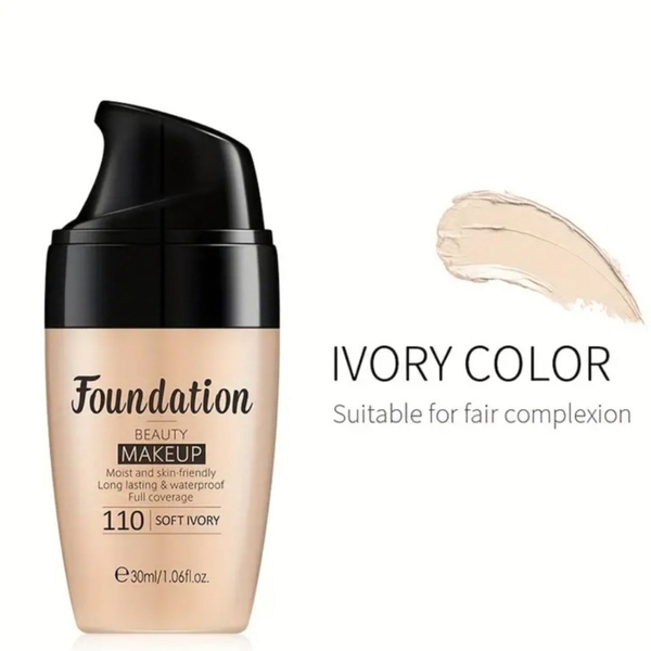 LAIKOU Ενιδατική BB Cream Foundation Αδιάβραχή 30ml - No.110 Ivory