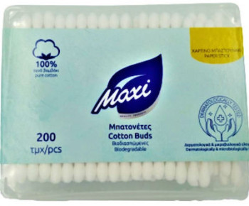 Maxi Μπατονέτες Βιοδιασπώμενες 200τμχ