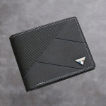 Μαύρο Αντρικό Πορτοφόλι με Κέντιμα