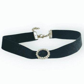 Μαύρο Choker με Κρικάκι απο Στρας