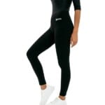 Μαύρο Κολάν Viscose με Ζωνάκι και Στάμπα - Body Move