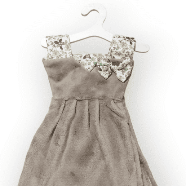 Πετσέτα Μπάνιου Καφέ Φόρεμα με Φιογκάκι