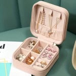 Ροζ Μικρή Μπιζουτιερά Ταξιδιού