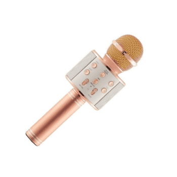Ροζ Χρυσό Ασύρματο Μικρόφωνο Karaoke WS-858 – WSTER