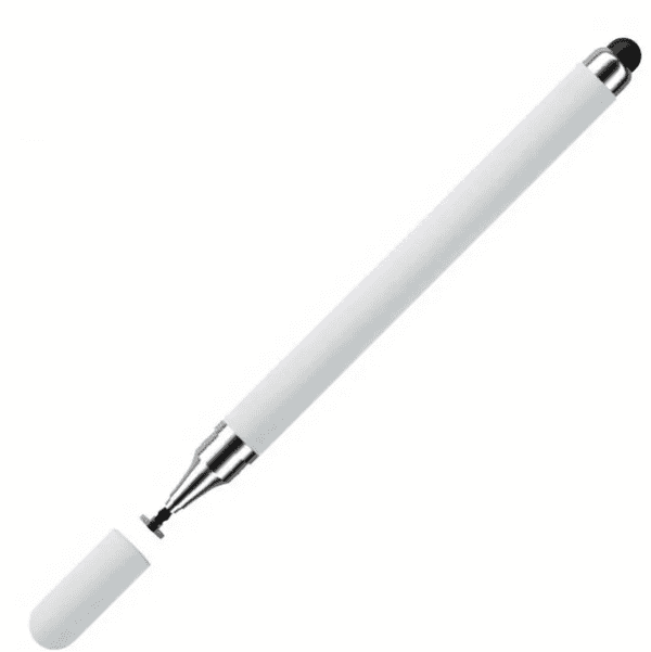 Γραφίδα Αφής Touch Pen Διπλής Όψης για Οθόνη Λευκό