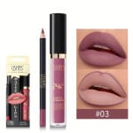 usha-kragion-matte-lipgloss USHAS Σετ Matte Liquid Lipstick & Lipliner
