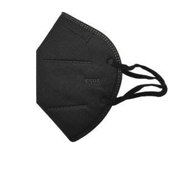 Μάσκα KN95 Υψηλής Προστασίας Μαύρο 1τμχ